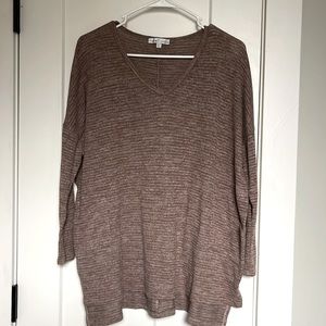 Large brown long sleeve shirt